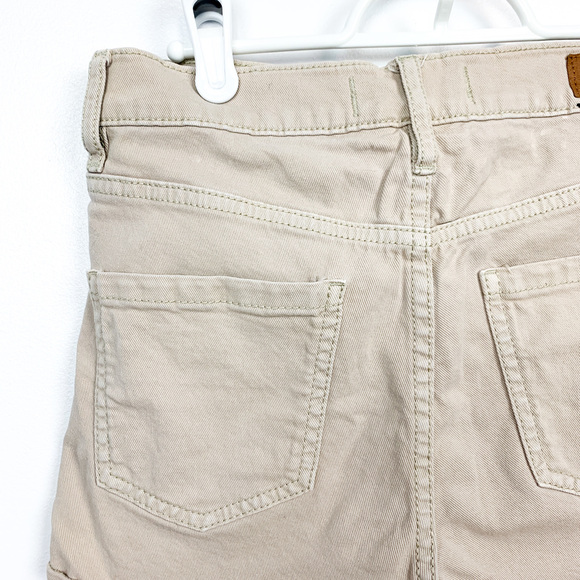Garage Denim Beige Stretch Shorts - Picture 2 of 11